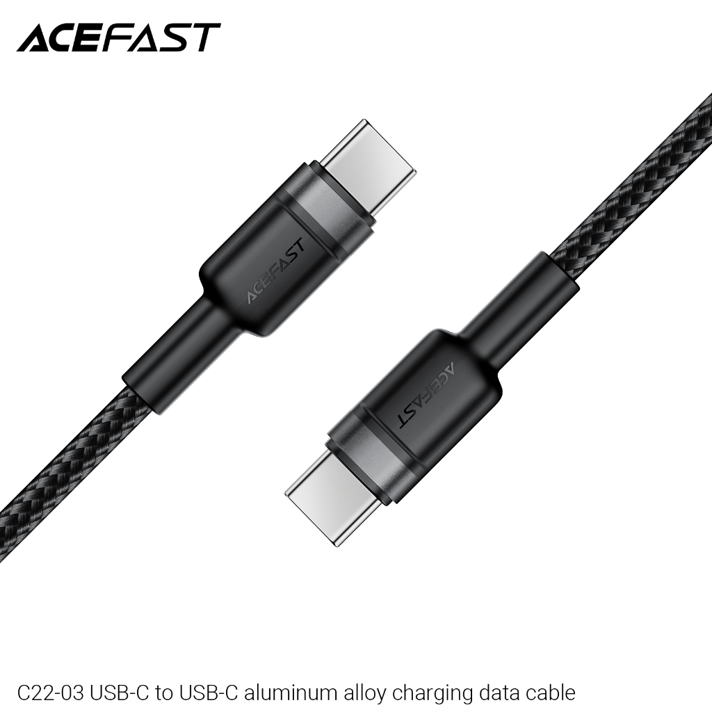 Cáp Sạc Nhanh & Truyền Dữ Liệu ACEFAST C22-03, USB-C to USB-C, 60W