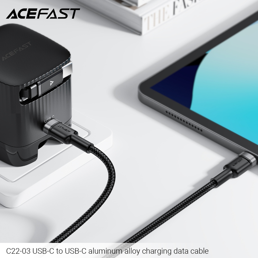 Cáp Sạc Nhanh & Truyền Dữ Liệu ACEFAST C22-03, USB-C to USB-C, 60W