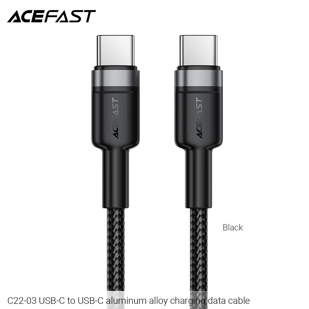 Cáp Sạc Nhanh & Truyền Dữ Liệu ACEFAST C22-03, USB-C to USB-C, 60W