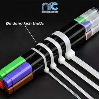 Dây rút nhựa, Dây thít nhựa siêu chắc nhiều kích thước 10cm 15cm 20cm 25cm 30cm - Gói 1000 dây thít