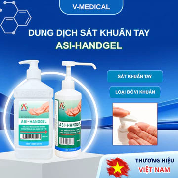 Combo 2 chai Nước rửa tay khô ASI HANDGEL 500ml - Dung dịch sát khuẩn tay hương trà xanh dịu nhẹ