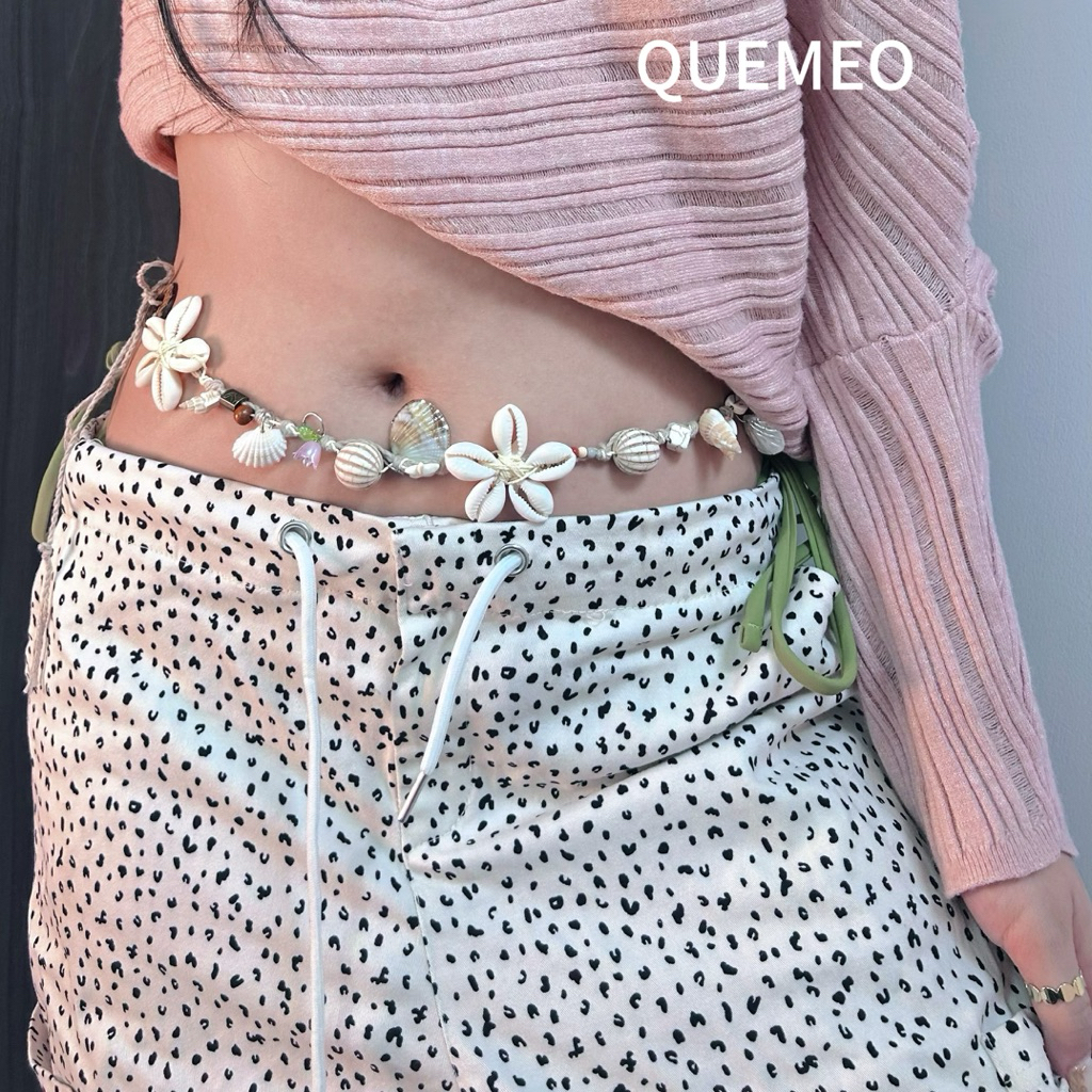 Vòng Eo Dây Eo Đi Biển Vỏ Ốc Hoa CAMIEL QUEMEO thiết kế riêng kết hợp bikini hoặc váy quần
