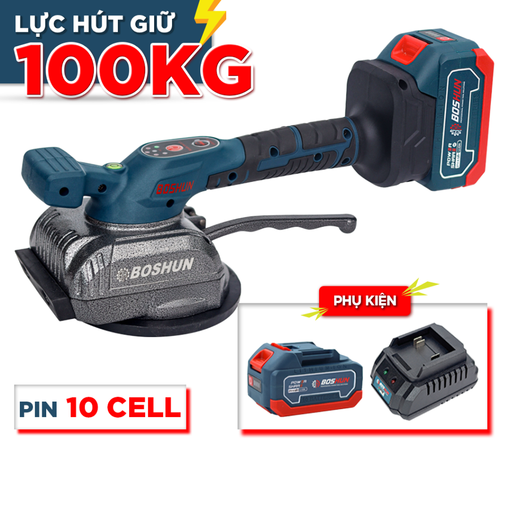 [CHÍNH HÃNG] Máy Ốp Lát Gạch Sàn Boshun BS-RG63 Siêu Khỏe - Máy Lát Gạch Men - Ốp Gạch Tiện Dụng