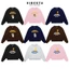 Áo Sweater Nỉ 2 Da VIBESTU " Bear and Ball " Boxy Tay Dơi Unisex Nam Nữ