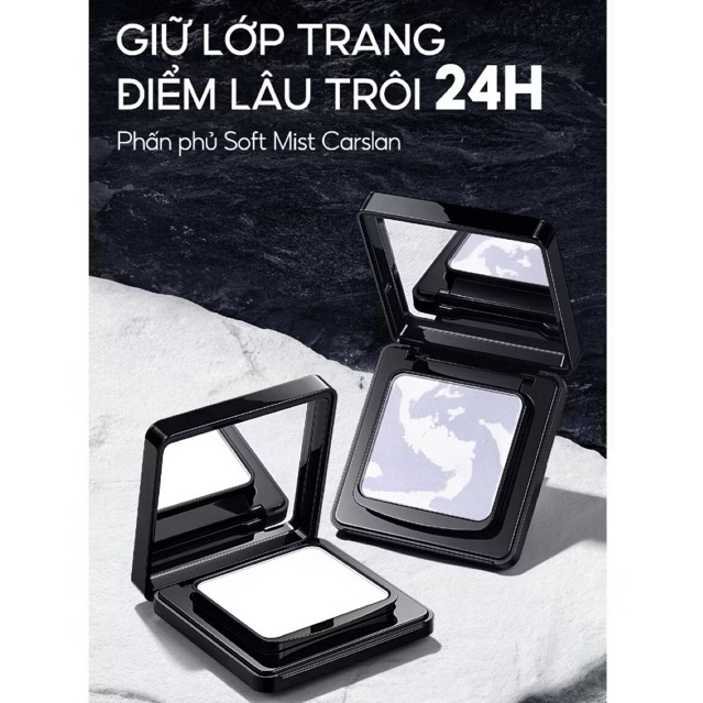 Phấn phủ Carslan kiềm dầu, làm sáng da – Che phủ khuyết điểm, nền mịn mượt tự nhiên30g