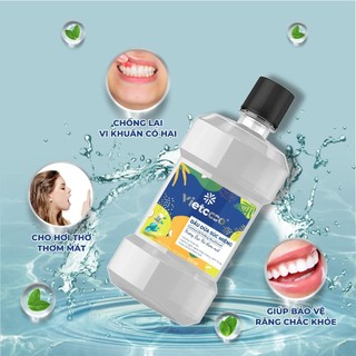 Dầu Dừa Súc Miệng Vietcoco Hương Bạc Hà Không Chứa Cồn 225ml