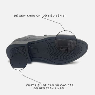 Giày Tây Nam IGU G0207 mũi nhọn da cao cấp,trẻ trung đế cao su đúc chỉ khâu chắc chắn Bảo Hành 12 Tháng