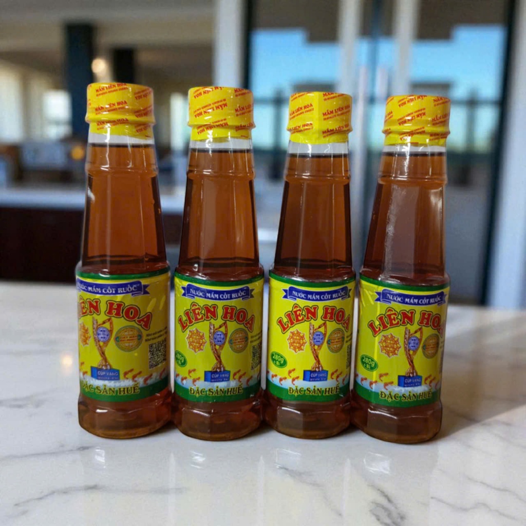 COMBO 4 chai Nước mắm cốt ruốc Liên Hoa 280ML - Đậm đà hương vị Huế