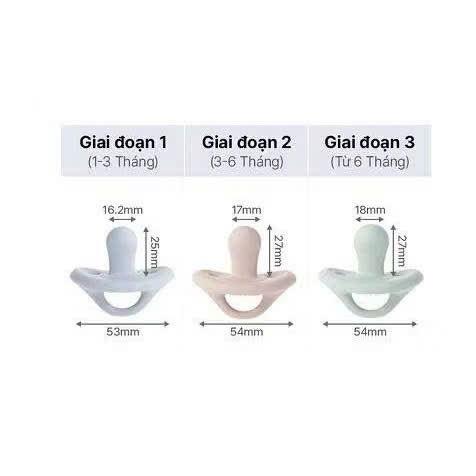 Ti giả Moyuum Silicon Cao cấp Nguyên khối siêu mềm cho bé chính hãng (kèm hộp đựng)