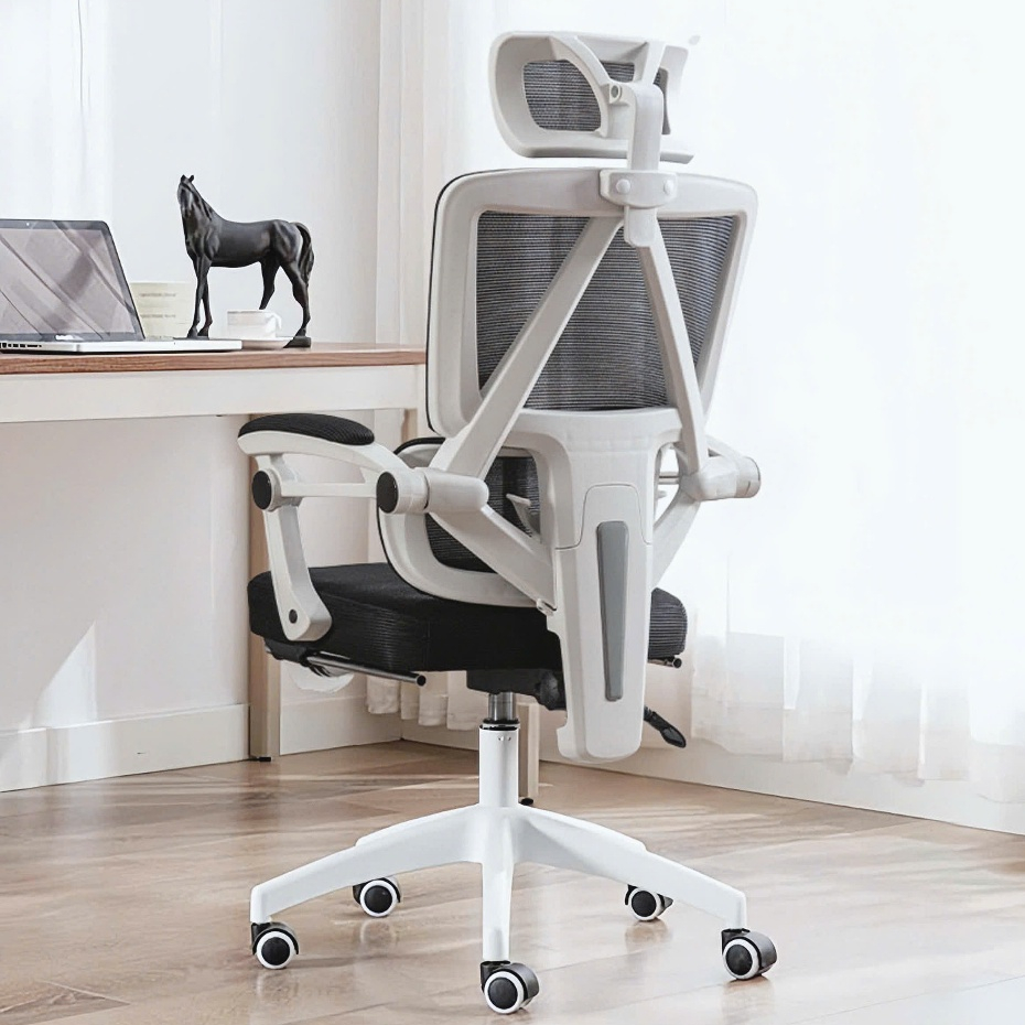 Ghế Công Thái Học Cao Cấp {PTS08}, Ghế Ngã Lưng Văn Phòng, Đệm Ngồi Rộng Rãi, Lưng Ghế Chuẩn Công Thái Học Giảm Đau Lưng | BigBuy360 - bigbuy360.vn