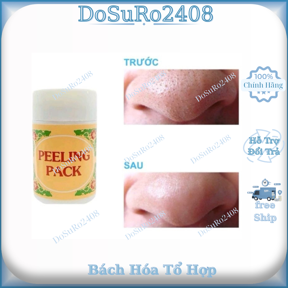 Kem Lột Mụn Peeling Pack 25G, 60G Lột Mụn Đầu Đen, Mụn Cám.
