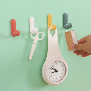 Set 5 Móc treo đồ dán tường hình chữ J, móc dán tường siêu dính chịu lực decore