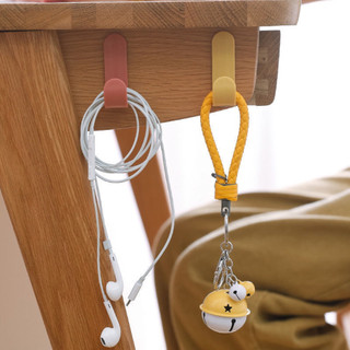 Set 5 Móc treo đồ dán tường hình chữ J, móc dán tường siêu dính chịu lực decore