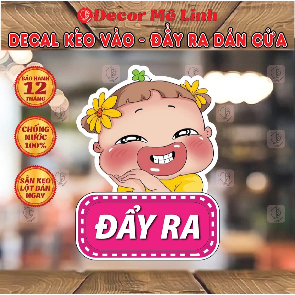 Top Decal Dán Kính Kéo Vào - Đẩy Ra Dán Cửa Kháng Nước, Bóc Ra Dán Liền !!!