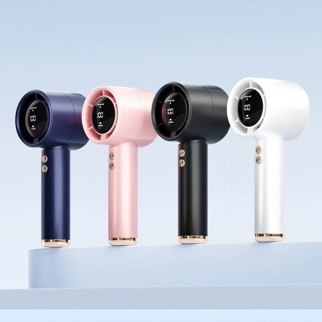 Quạt Cầm Tay PLSHARK 100 Mức Độ Gió Động Cơ Turbo Dung Lượng Pin 3000 mmAh [ BẢO HÀNH 1 THÁNG ]