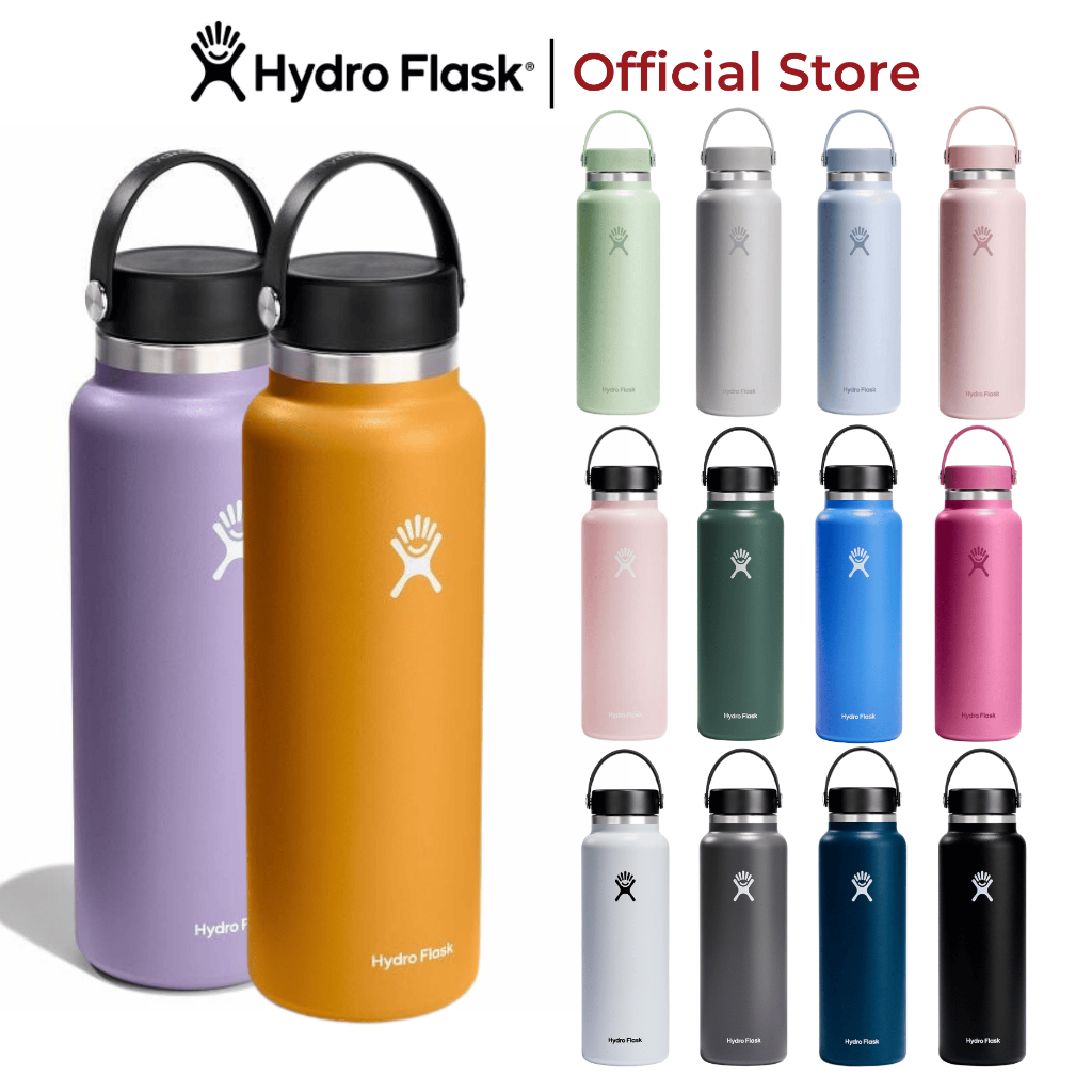 Bình giữ nhiệt Hydro Flask 1183 ml Wide Flex Cap 40 oz chính hãng, nắp kín, an toàn cho sức khỏe