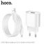 Bộ Sạc Nhanh HOCO C109A QC3.0 18W Chân Tròn Kèm Cáp Type-C - Sạc Nhanh Ổn Định, An Toàn Cho Điện Thoại Android