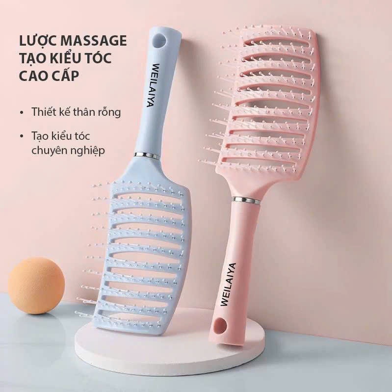 Lược Gỡ Rối, Tạo Kiểu Chải Tóc Làm Phồng Tóc Hình Bán Nguyệt