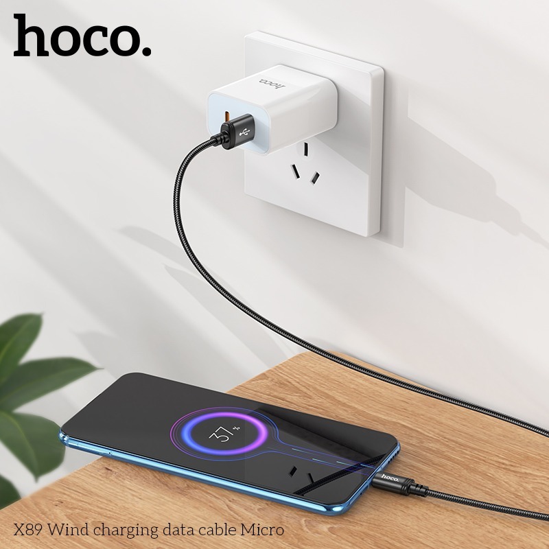 [Cáp Sạc Nhanh Hoco X89] Micro USB 2.4A – Dây Sạc Nhanh 1m – Cáp Sạc Android, Samsung, Oppo, Xiaomi