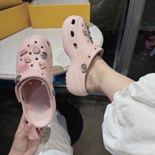 💜💜💜Dép- Sandal sục đúc cao 5 phân nhẹ êm chân đi chơi đi du lịch xinh ( tặng 1 bộ charm ngẫu nhiên)