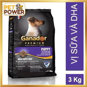 Thức Ăn Hạt Khô Cho Chó Ganador Premium – Túi 3kg | Dinh Dưỡng Cân Bằng, Lông Mượt, Khỏe Mạnh