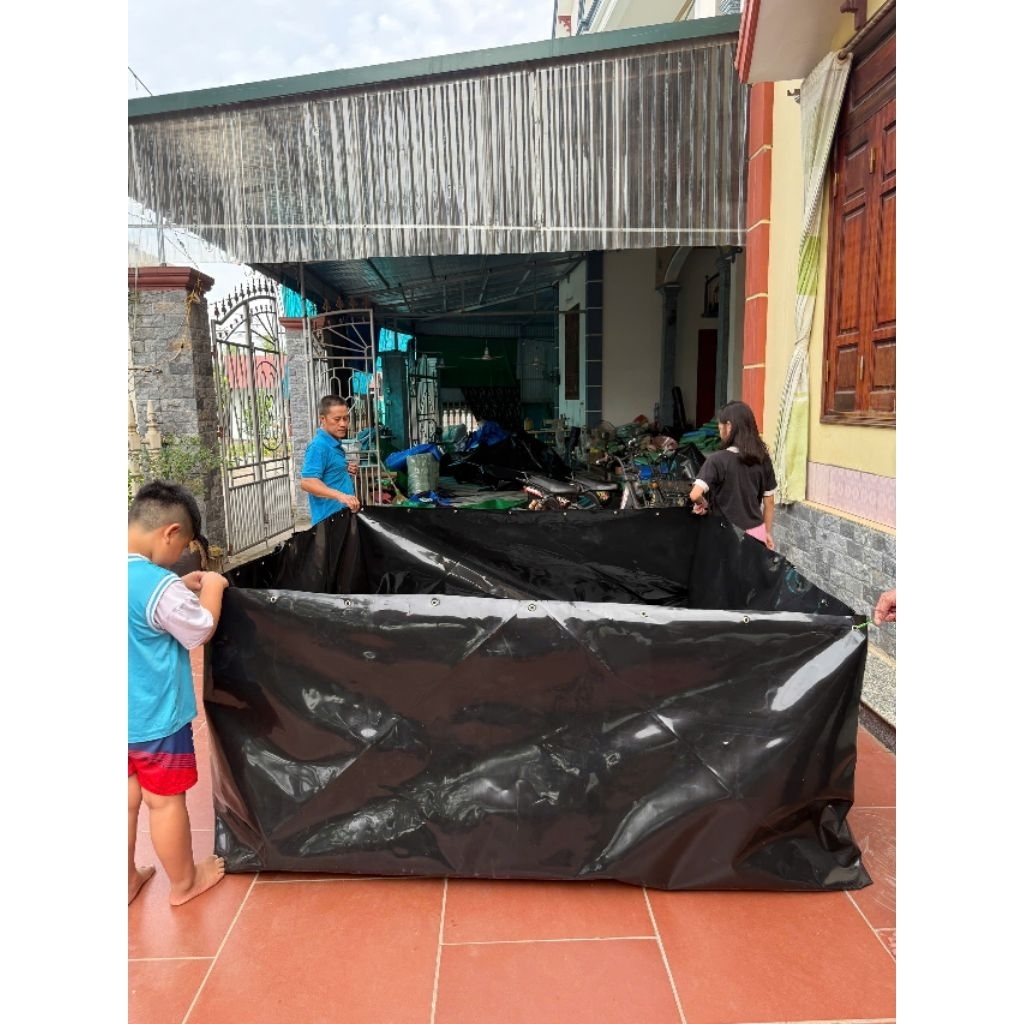 Bể bạt nuôi ốc ếch cá loại HDPE MÀU ĐEN
