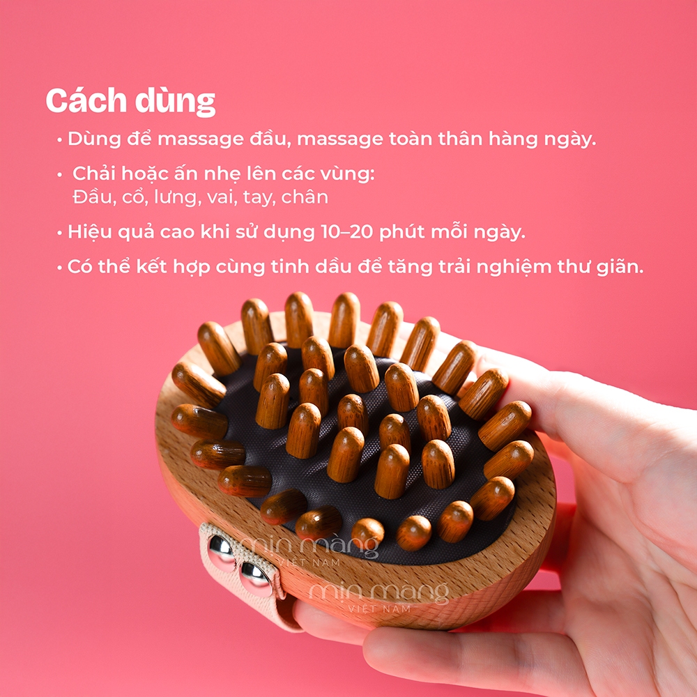 Dụng Cụ Massage Body Đa Năng Mịn Màng Giảm Nhức Mỏi Căng Thẳng Đau Cổ Vai Gáy, Thư Giãn Cao Cấp