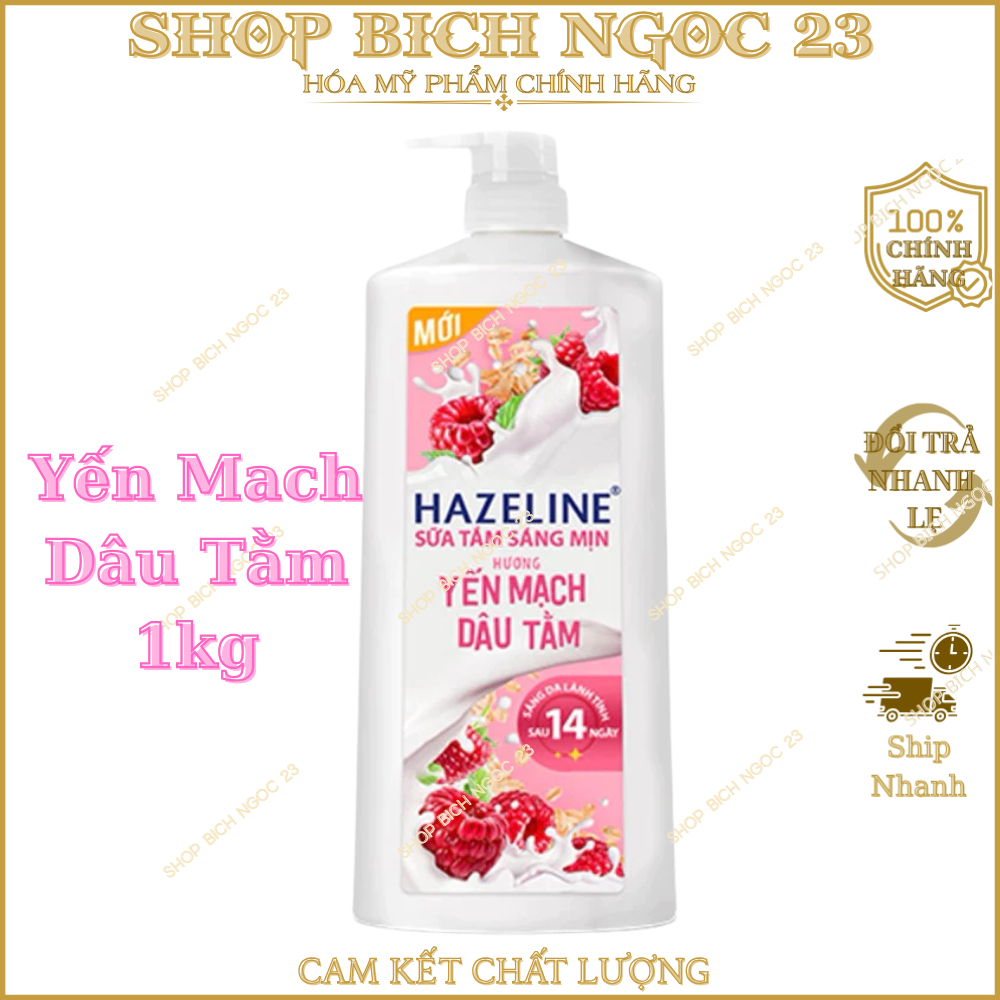 Sữa Tắm Hazeline Sữa Tắm Dưỡng Thể Thiên Nhiên Trắng Sáng Da Hazeline Chai 800g, 1kg