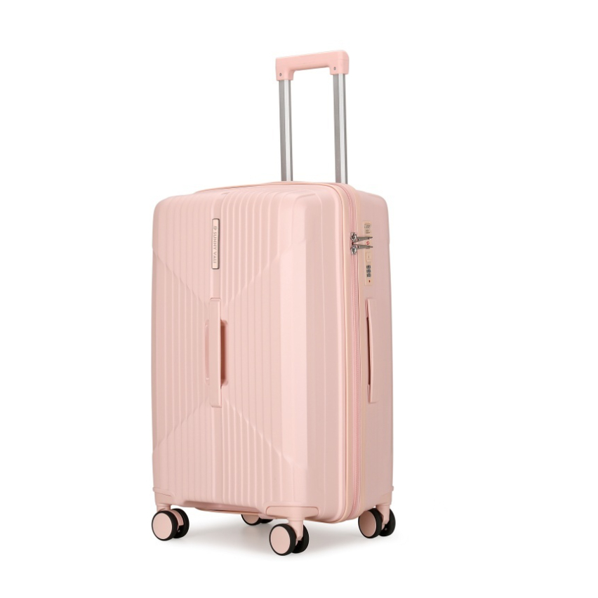 [Peinn]Vali kéo SUNNY CHOCO nhựa PP chống vỡ tuyệt đối, tích hợp cổng sạc USB và ngăn đựng cốc, vali size 28 24 20