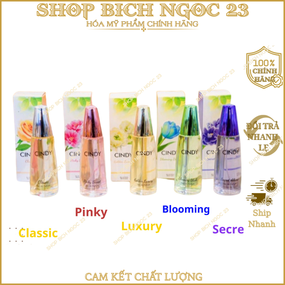 Nước hoa Cindy dành cho phái nữ 50ml CÓ 5 MÙI