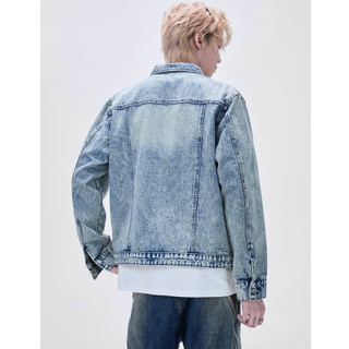 Áo Khoác Jeans Denim Jacket Unisex Form Crop Tôn Dáng Màu Xanh