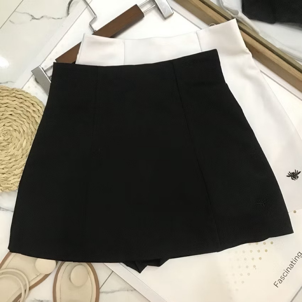 Chân Váy Nữ Chữ A Chất Kaki 2 Da, Chân Váy Nữ Cạp Lưng Cao Chất Vải Cao Cấp Dáng Con Ong Tôn Dáng