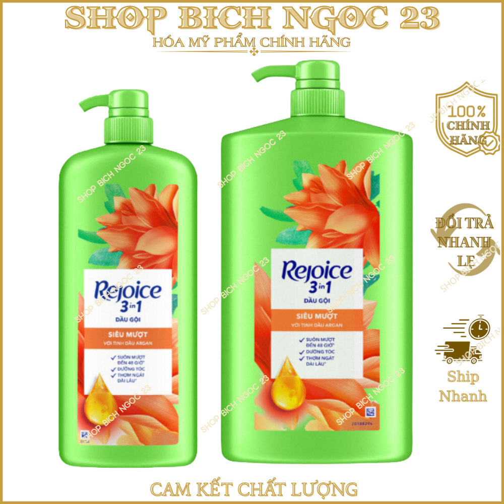 Dầu Gội REJOICE chai 1200ml , 1800ml Siêu Mềm Mượt