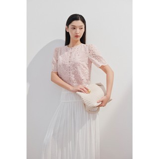 Chân váy OLV dài dáng xòe cột dây White Chiffon Side Tie Maxi Skirt thanh lịch đi chơi đi biển