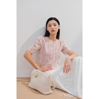 Chân váy OLV dài dáng xòe cột dây White Chiffon Side Tie Maxi Skirt thanh lịch đi chơi đi biển