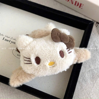 kẹp nhung lông mèo kitty đeo nơ dễ thương