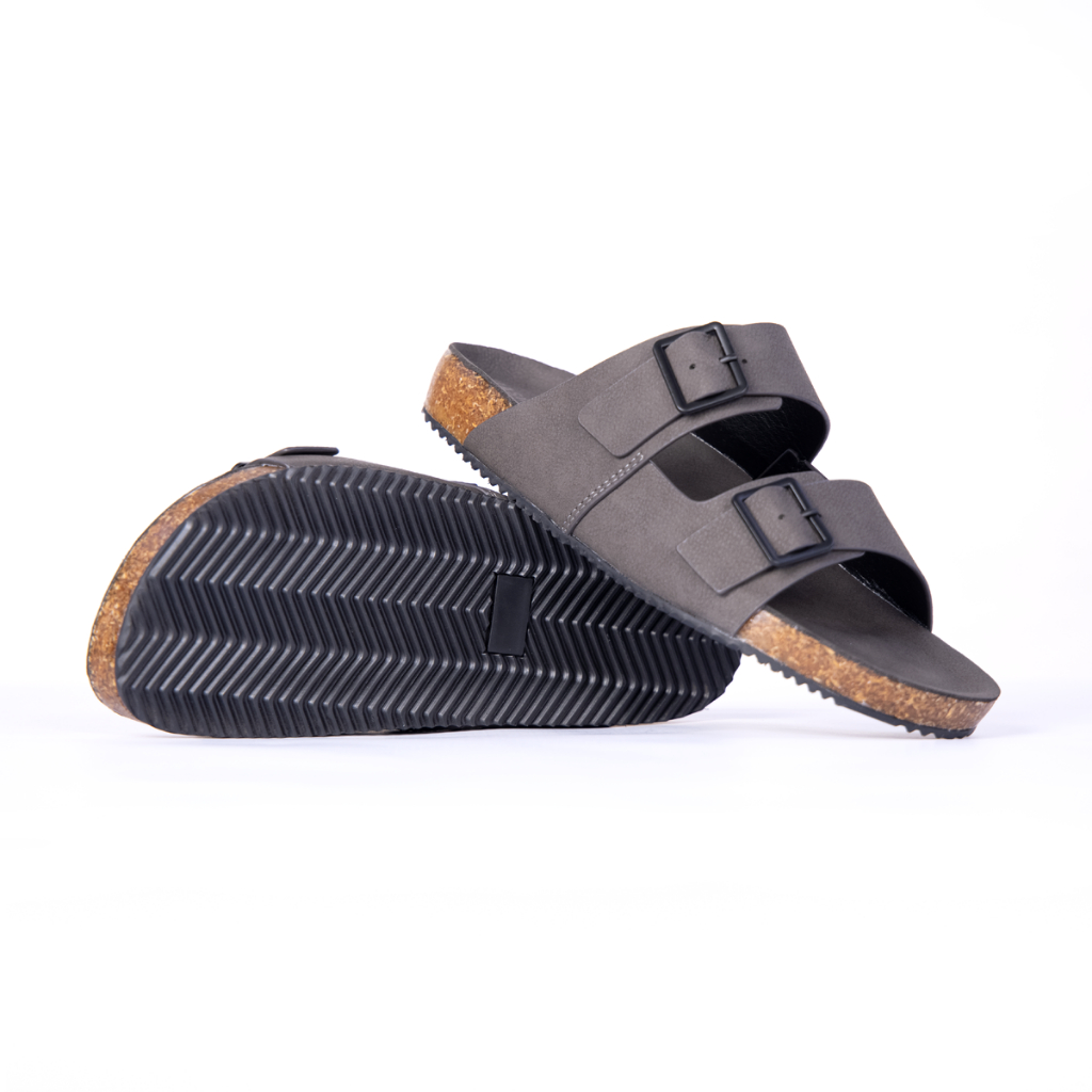 Dép nam trẻ MASCULINE MCT517 - Dép da cao cấp thiết kế quai ngang, khóa điều chỉnh ôm sát bàn chân