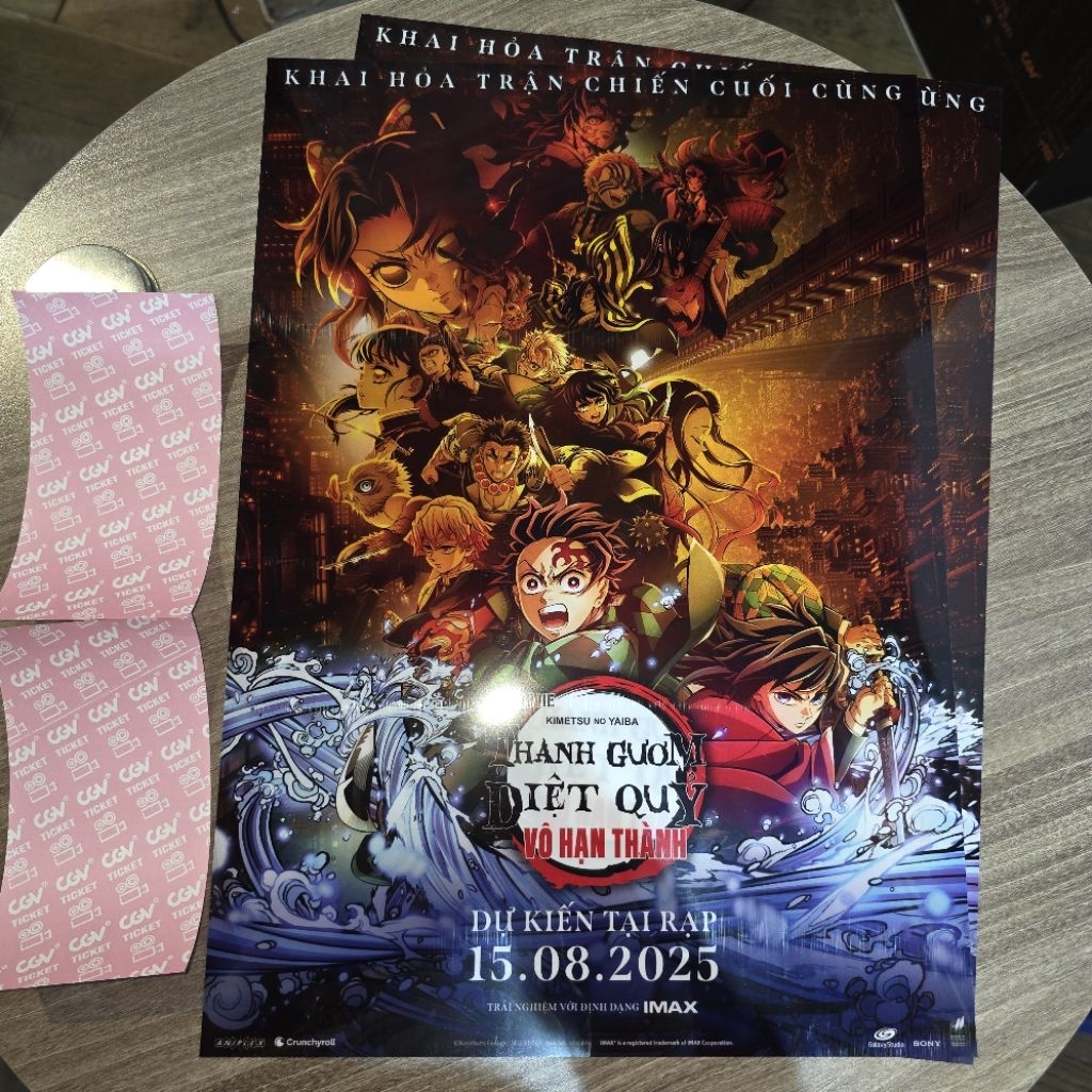 Poster A3 Plastic CGV KNY Kimetsu No Yaiba - Demon Slayer Infinite ...