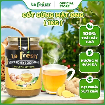 Nước Cốt Gừng Mật Ong LaFresh Đà Lạt 850g – 50% Gừng Tươi, 50% Mật Ong, Dùng Pha Trà Gừng, Nước Uống Tốt Cho Sức Khoẻ