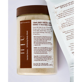 NỊU - BỘT TẮM BODY ĐÔNG Y Ủ TRẮNG HỖ TRỢ SÁNG HỒNG DA 250gr/500gr