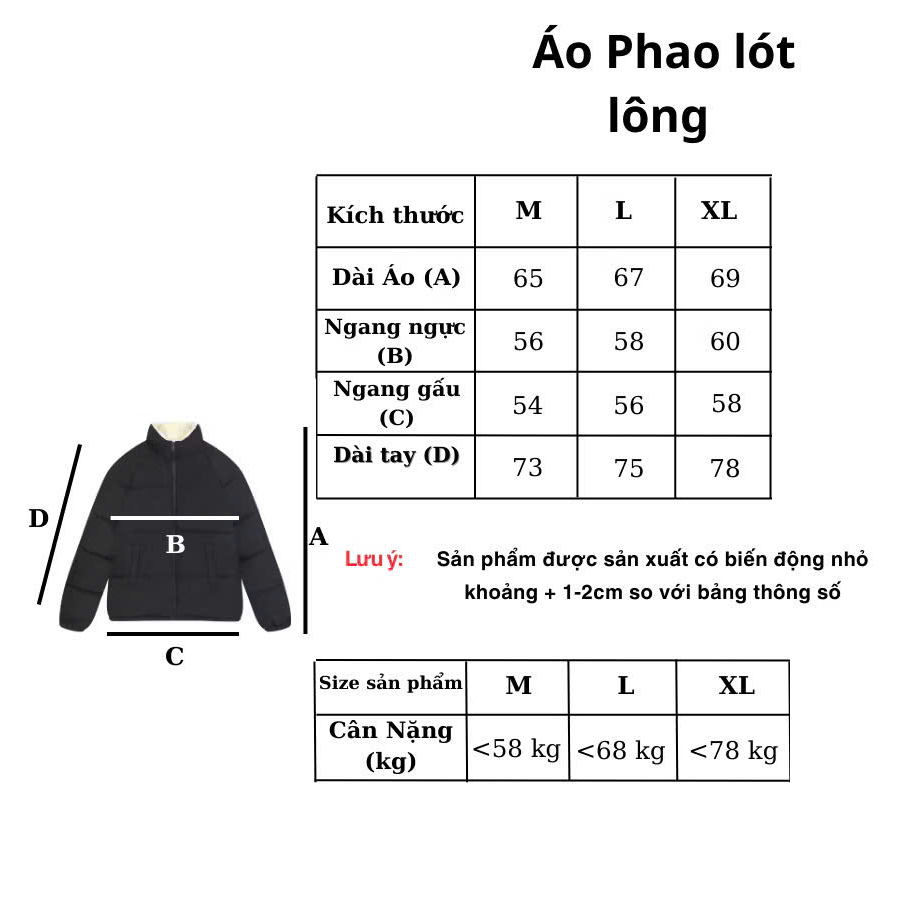 Áo Phao Nam Lót Lông Cừu Dày Dặn Ấm Áp Mùa Đông Form Chuẩn Form Hàn Quốc Nhà Halley W11