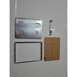 khung biển viền trắng trơn nắp cho các dòng xe ga xe số xe điện inox mega chống xước chất lượng cao