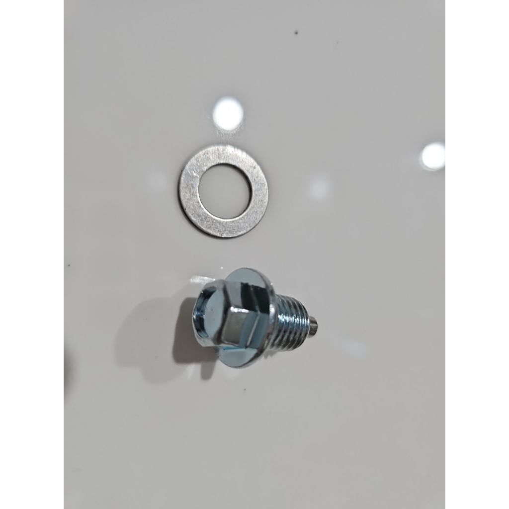 ốc nắp xả nhớt nam châm cộng long đen nhôm cho các dòng xe ga honđa và ya cao cấp phụ tùng phụ kiện xe máy