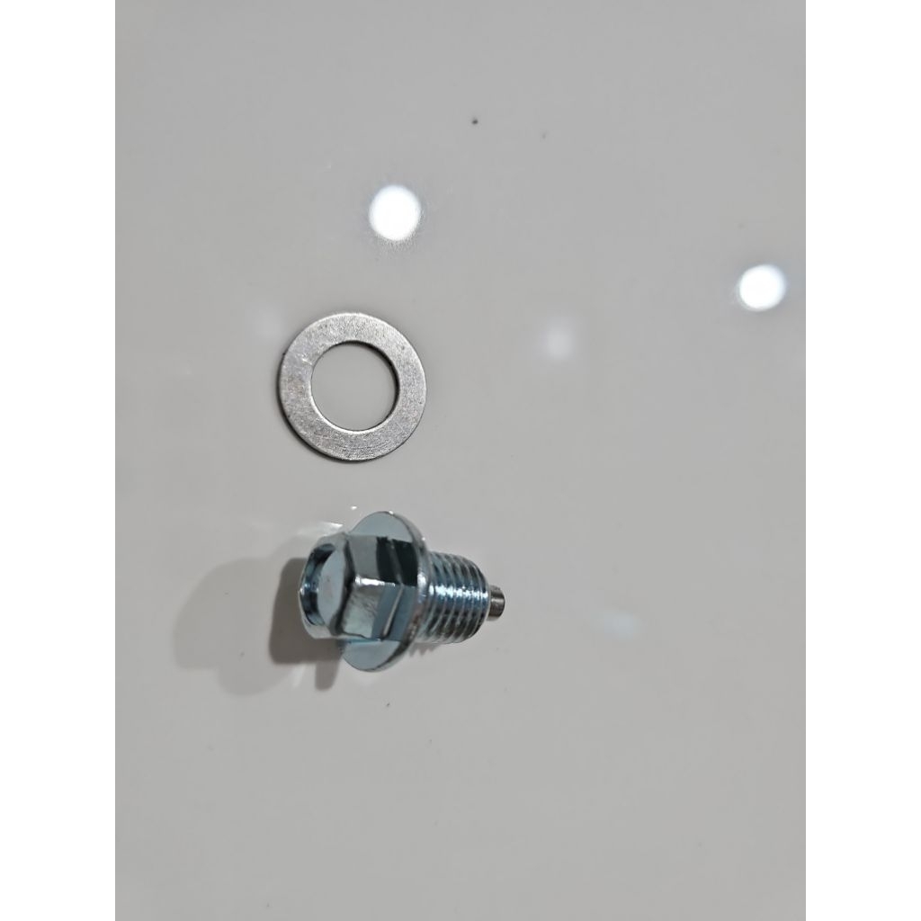 ốc nắp xả nhớt nam châm cộng long đen nhôm cho các dòng xe ga honđa và ya cao cấp phụ tùng phụ kiện xe máy