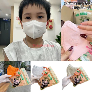 Khẩu trang trẻ em 9A Kids dành cho bé 1- 12 tuổi kháng khuẩn chống bụi mịn hàng chính hãng công ty