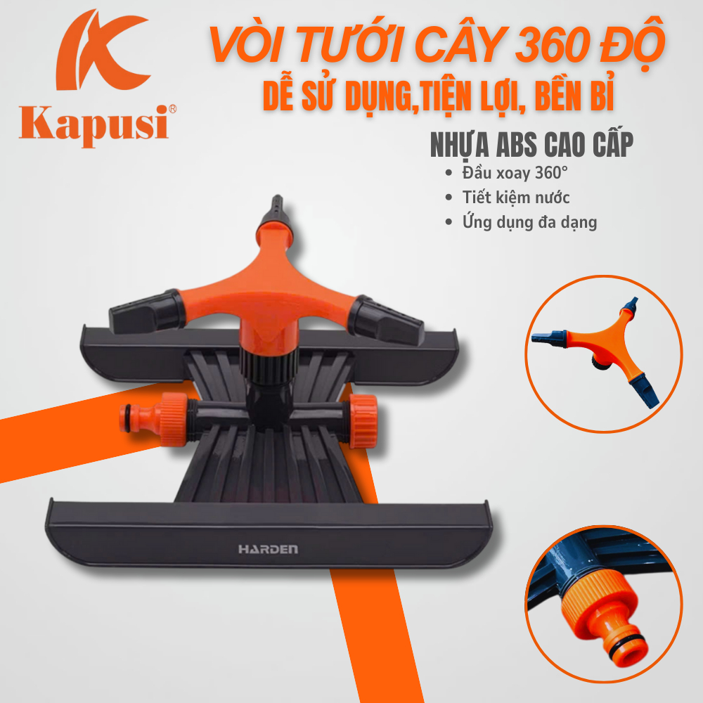 VÒI TƯỚI CÂY 360 ĐỘ HARDEN – TIỆN LỢI, BỀN BỈ, DỄ SỬ DỤNG 633143