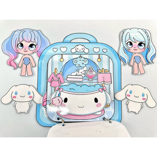 Đồ chơi bóc dán Ngôi nhà Cinnamoroll mẫu mới - Búp bê giấy Avatar đáng yêu