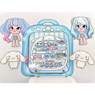 Đồ chơi bóc dán Ngôi nhà Cinnamoroll mẫu mới - Búp bê giấy Avatar đáng yêu