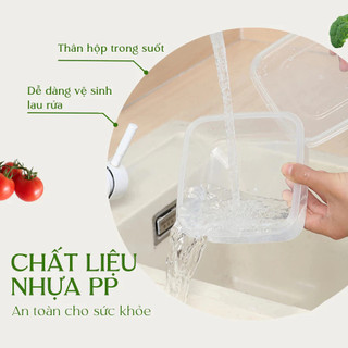 Bộ hộp nhựa Việt nhật đựng, bảo quản thực phẩm đa dạng kích thước đa năng tiện lợi