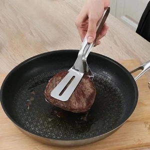 Kẹp Đồ Ăn Inox Lật Đồ Ăn, Kẹp Gắp Đồ Chiên Rán, Kẹp Lật Đồ Chiên Rán, Kẹp Lật Cá, Kẹp Lật Trứng
